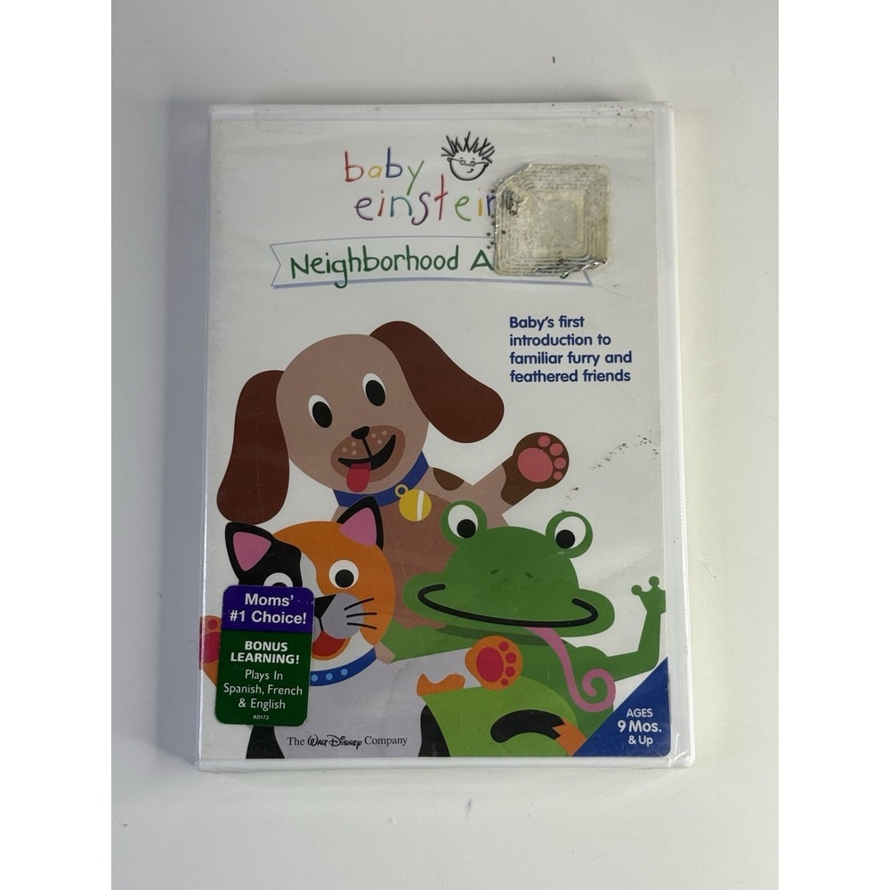 Baby Einstein Neighborhood Animals DVD. NEW SEALED.